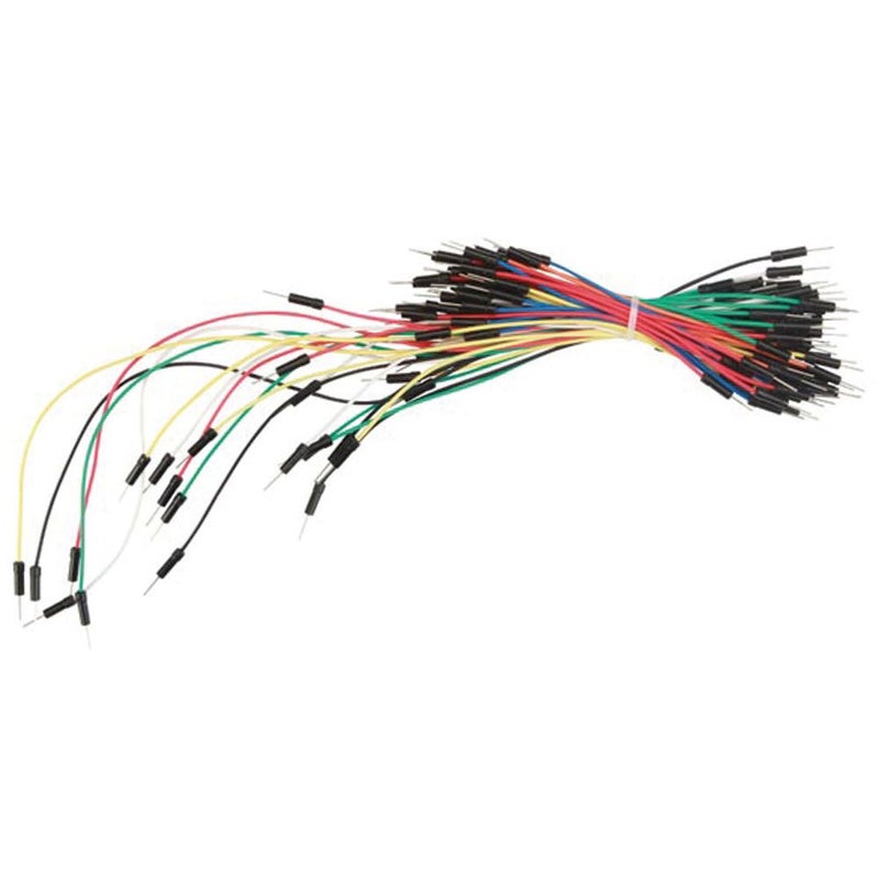 Velleman Wjw009-Vp Jumper Wire Set, Male To Male, Red/Black/White/Yellow/Green/Orange/Blue